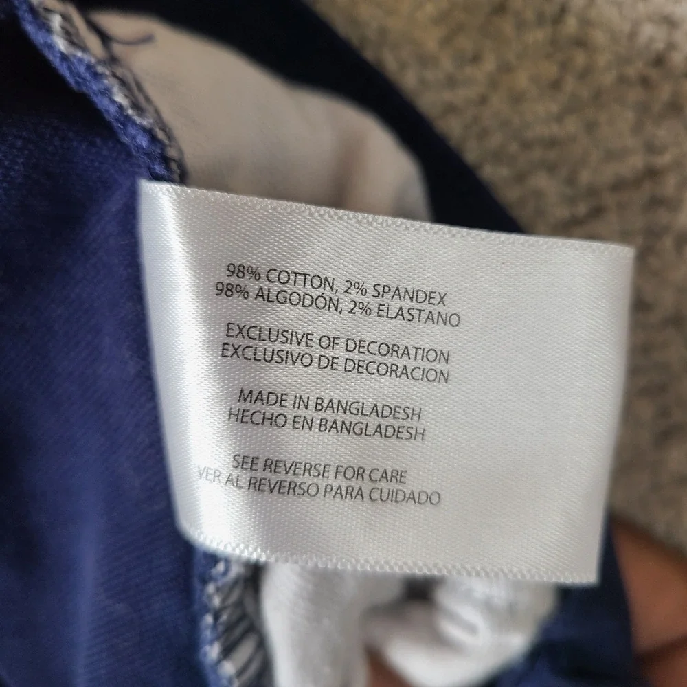 Banana Republic Pants Men 38x30 Blue Chino Slim Fit Cotton Stretch 5 Pocket Navy